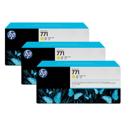 Originální inkoust HP CR253A (771), žlutý, 3 × 775 ml, 3-pack