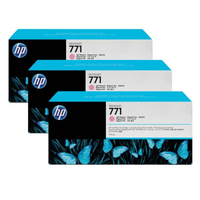 Originální inkoust HP CR254A (771), světle purpurový, 3 × 775 ml, 3-pack