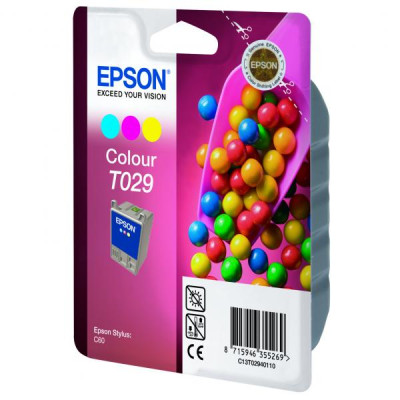 Originální inkoust Epson T029 (C13T029401), barevný, 300 stran (37 ml)