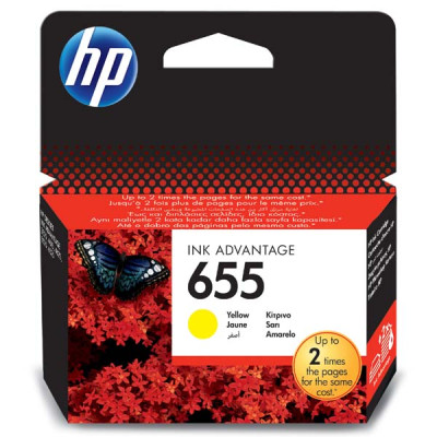 Originální inkoust HP CZ112AE (655), žlutý, 600 stran (12 ml)