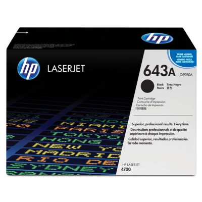 Originální toner HP Q5950A (643A), černý, 11000 stran