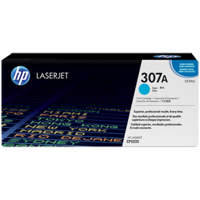 Originální toner HP CE741A (307A), azurový, 7300 stran