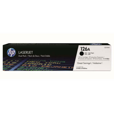 Originální toner HP CE310AD (126A), černý, 2 × 1200 stran, 2-pack