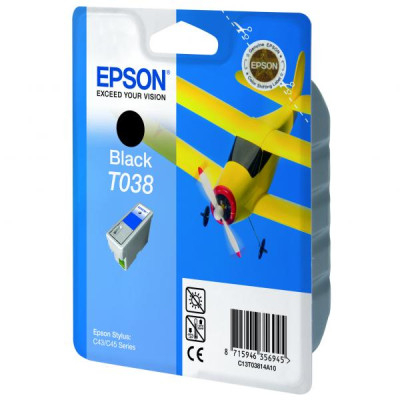 Originální inkoust Epson T038 (C13T03814A), černý, 330 stran (10 ml)