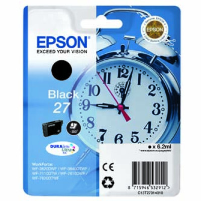 Originální inkoust Epson T2701 (C13T27014010), černý, 6,2 ml