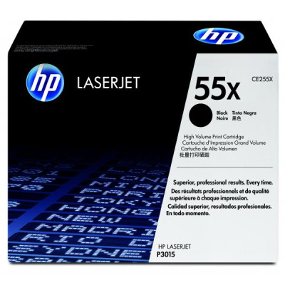 Originální toner HP CE255X (55X), černý, 12500 stran