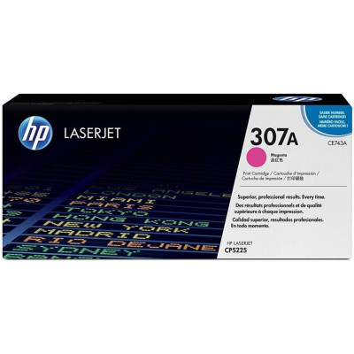 Originální toner HP CE743A (307A), purpurový, 7300 stran