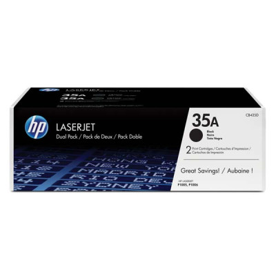 Originální toner HP CB435AD (35A), černý, 2 × 1500 stran, 2-pack