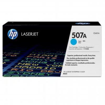 Originální toner HP CE401A (507A), azurový, 6000 stran