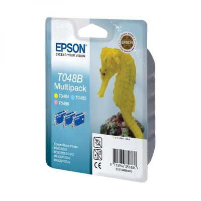 Originální inkoust Epson T048B (C13T048B40), LC/LP/Y, 430 stran (3 × 13 ml), 3-pack