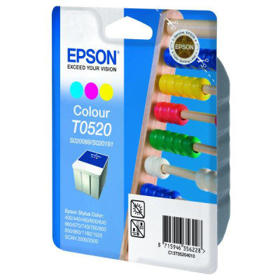 Originální inkoust Epson T0520 (C13T052040), barevný, 300 stran (35 ml)