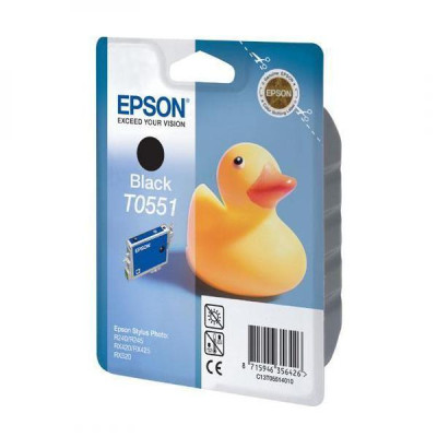 Originální inkoust Epson T0551 (C13T055140), černý, 290 stran (8 ml)