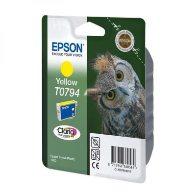 Originální inkoust Epson T0794 (C13T079440), žlutý, 11,1 ml