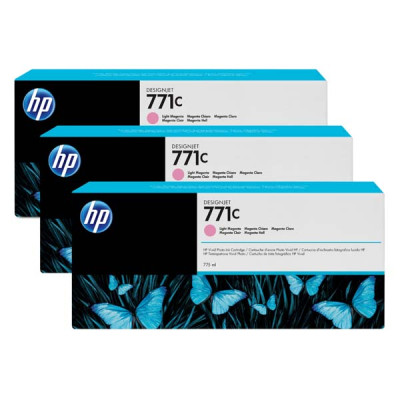 Originální inkoust HP B6Y35A (771C), světle purpurový, 775 ml, 3-pack