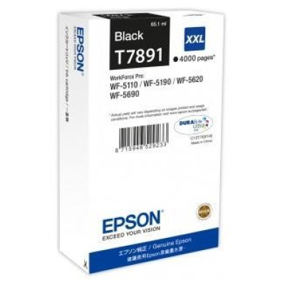 Originální inkoust Epson T7891XXL (C13T789140), černý, 4000 stran (65 ml)