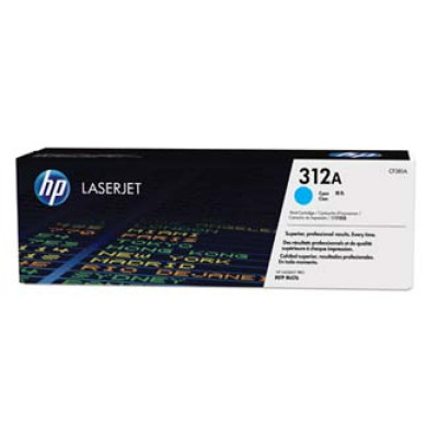 Originální toner HP CF381A (312A), azurový, 2700 stran