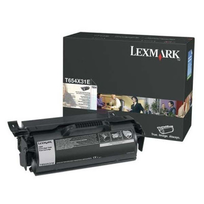 Originální toner Lexmark T654X31E, černý, 36000 stran