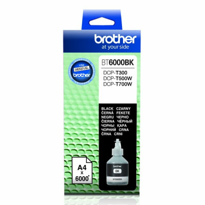 Originální inkoust Brother BT-6000Bk, černý, 6000 stran (108 ml)