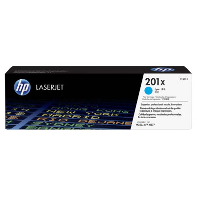 Originální toner HP CF401X (201X), azurový, 2300 stran