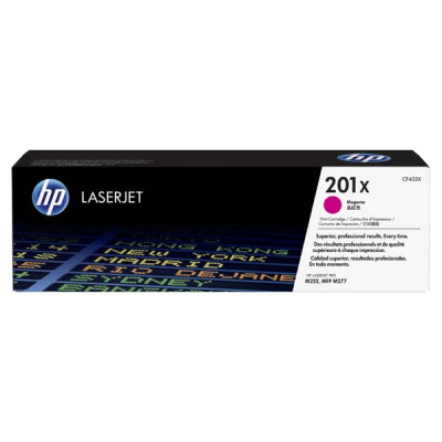 Originální toner HP CF403X (201X), purpurový, 2300 stran