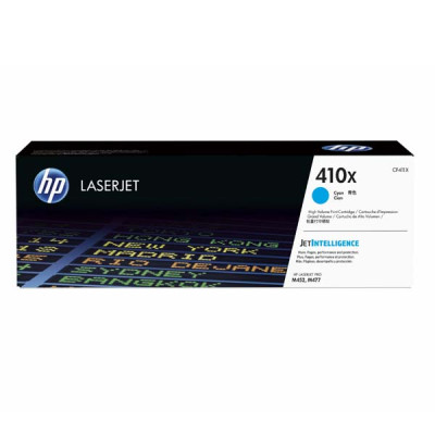 Originální toner HP CF411X (410X), azurový, 5000 stran