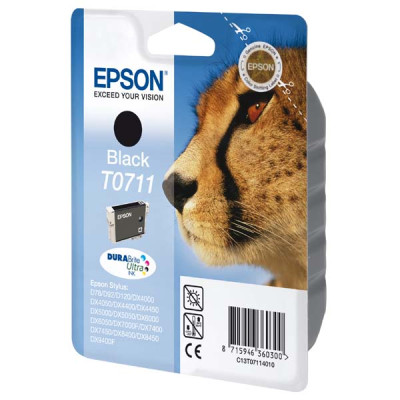 Originální inkoust Epson T0711 (C13T07114012), černý, 245 stran (7,4 ml)