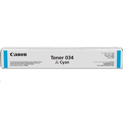 Originální toner Canon 034C (9453B001), azurový, 7300 stran