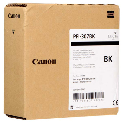 Originální inkoust Canon PFI-307Bk (9811B001), černý, 330 ml