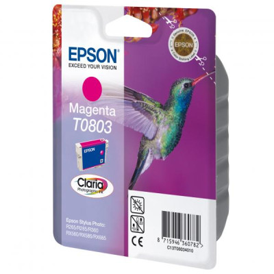 Originální inkoust Epson T0803 (C13T08034011), purpurový, 7,4 ml