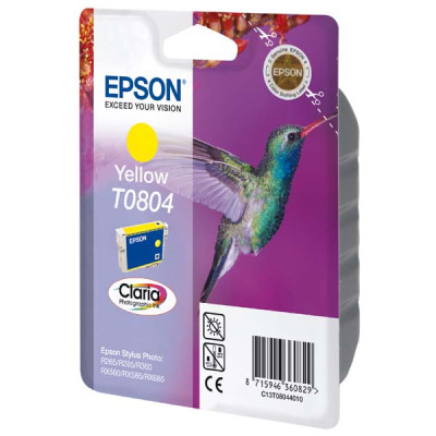 Originální inkoust Epson T0804 (C13T08044011), žlutý, 7,4 ml