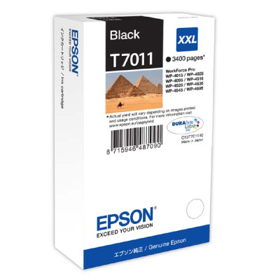 Originální inkoust Epson T7011 (C13T70114010), černý, 3400 stran