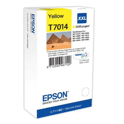 Originální inkoust Epson T7014 (C13T70144010), žlutý, 3400 stran