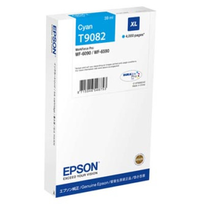 Originální inkoust Epson T9082XL (C13T908240), azurový, 39 ml