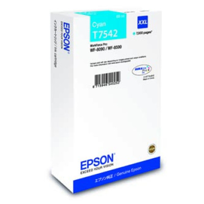 Originální inkoust Epson T7542XXL (C13T754240), azurový, 69 ml