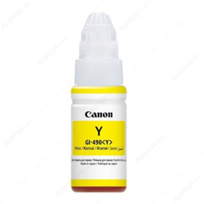 Originální inkoust Canon GI-490Y (0666C001), žlutý, 7000 stran (70 ml)